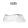 ET2 Tartan Linear LED Pendant Polished Chrome