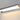 ET2 Waterfall bath vanity light, Polished Chrome, lit with warm light on the wall