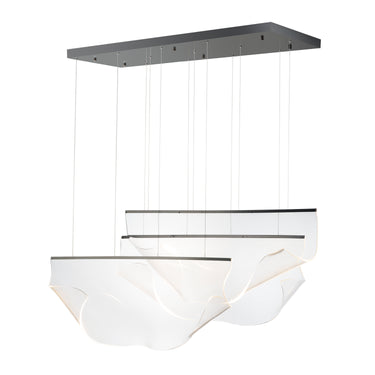 ET2 Rinkle 3-Light Linear LED Pendant Brushed Gunmetal