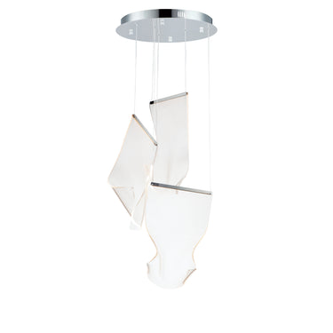 ET2 Rinkle 3-Light LED Multi Pendant Polished Chrome