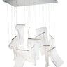 ET2 Rinkle 13-Light Rectalinear LED Pendant Polished Chrome