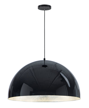 ET2 Hemisphere 31" LED Pendant Gloss Black/Aluminum