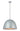 ET2 Fungo dome pendant, 24 in Dark Gray / Coffee, front view