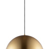 ET2 Palla 16" LED Pendant Satin Brass/Coffee