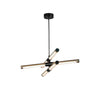 ET2 Rollo 6-Light LED Pendant Antique Pecan/Black