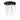 ET2 Soleil 7-Light LED RD Flush Mount Black