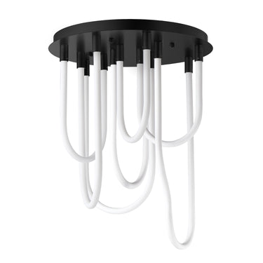 ET2 Soleil 7-Light LED RD Flush Mount Black