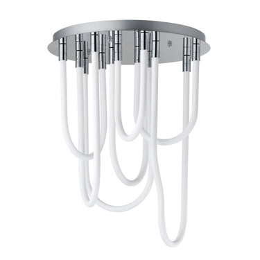 ET2 Soleil 7-Light LED RD Flush Mount Polished Chrome