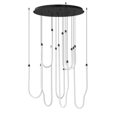 ET2 Soleil 8-Light LED Pendant Black