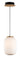 ET2 Soji glass lantern pendant, 2-Light Tall Black / Gold, front view