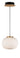 ET2 Soji glass lantern pendant, 2-Light Wide Black / Gold, front view