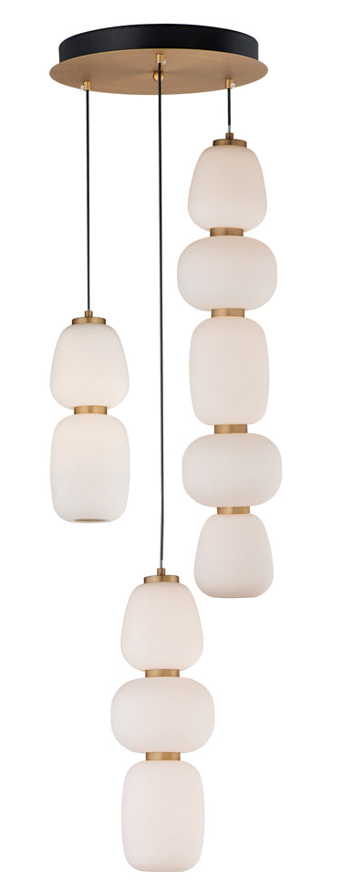 ET2 Soji 3-Light LED Pendant Black/Gold