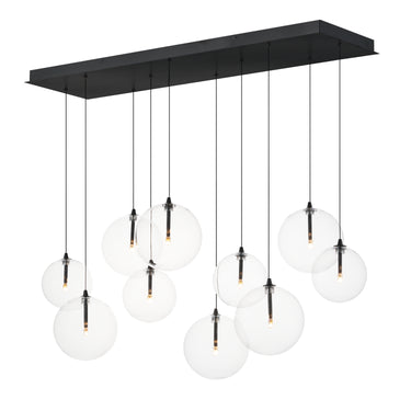 ET2 Global 10-Light LED Pendant Black