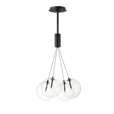 ET2 Burst 4-Light LED Pendant Clear Black