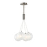 ET2 Burst 4-Light LED Pendant Frost Satin Nickel