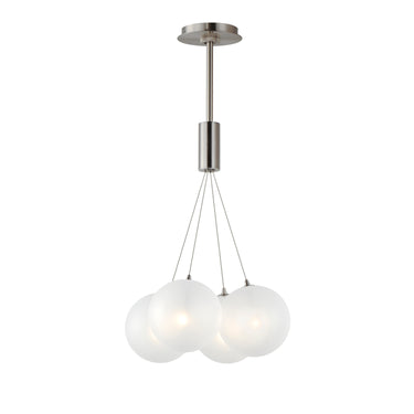ET2 Burst 4-Light LED Pendant Frost Satin Nickel
