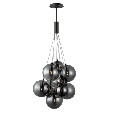 ET2 Burst 9-Light LED Pendant Smoke Black