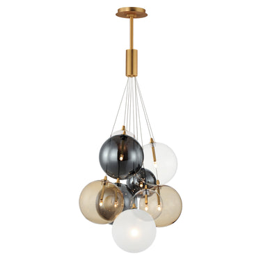 ET2 Burst 9-Light LED Pendant Mixed Gold