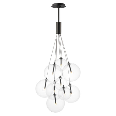 ET2 Burst 9-Light LED Pendant Clear Black