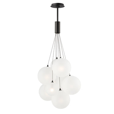 ET2 Burst 9-Light LED Pendant Frost Satin Nickel