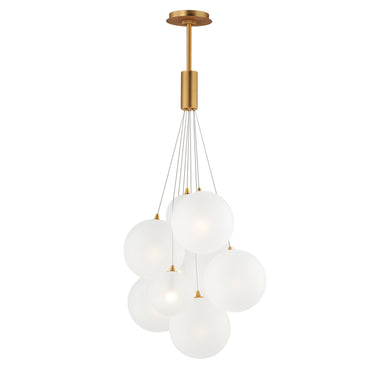 ET2 Burst 9-Light LED Pendant Frost Satin Nickel