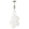 ET2 Burst 9-Light LED Pendant Frost Satin Nickel