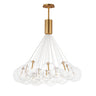 ET2 Burst 20-Light LED Pendant Clear Gold