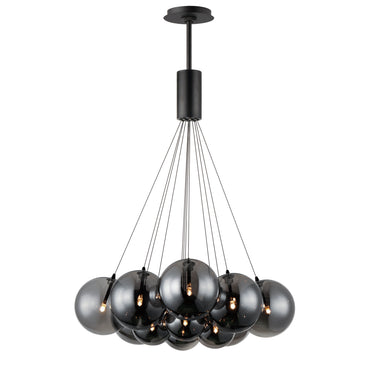 ET2 Burst 12-Light LED Pendant Smoke Black