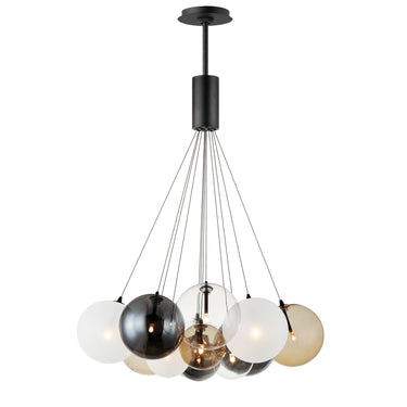 ET2 Burst 12-Light LED Pendant Mixed Black