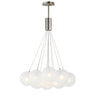 ET2 Burst 12-Light LED Pendant Frost Satin Nickel