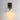 ET2 Nucleus glass orb wall sconce, Black / Natural Aged Brass, alternate view