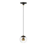 ET2 Nucleus 7" LED Pendant Black/Natural Aged Brass