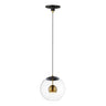 ET2 Nucleus 11" LED Pendant Black/Natural Aged Brass