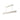 ET2 Delphi 47 in linear pendant, Chalk White, front view with the oval canopy and two stems