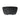 ET2 Geist plaster wall sconce, Black, front view of the half-round textured bowl shape