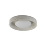 ET2 Matera concrete flush mount, 13 in Chalk White, front view
