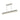 ET2 Matera 50 in Chalk White linear pendant, front view of the arched concrete bar on a long canopy, white background