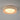 ET2 Cambria 13 in flush mount lit, warm light glowing through the oval cutouts on a gray ceiling