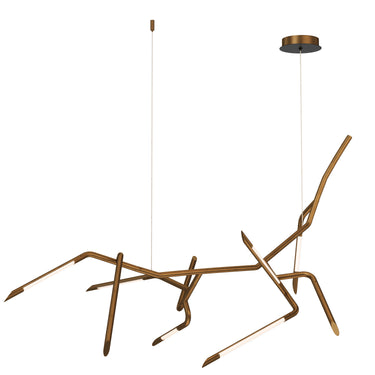 ET2 Scion 50" LED Pendant Weathered Brass