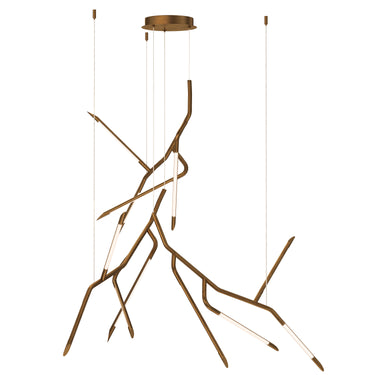 ET2 Scion 53" 3-Light LED Pendant Weathered Brass