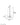 ET2 Scion multi-light acrylic pendant 53 in line drawing with dimensions