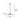 ET2 Scion multi-light acrylic pendant 80 in line drawing with dimensions