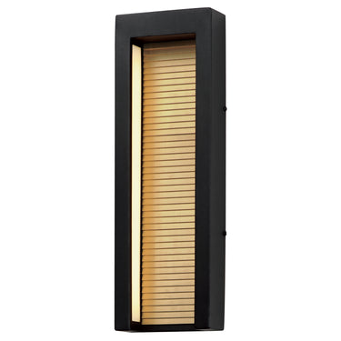 ET2 Alcove Large LED Outdoor Wall Sconce Black/Gold