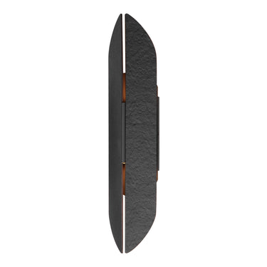 ET2 Tectonic 22" Outdoor LED Sconce Black/Antique Brass