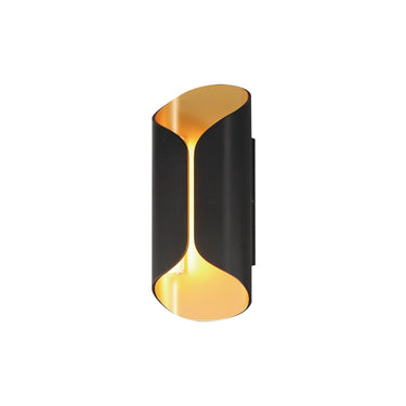 ET2 Folio 14" LED Outdoor Wall Sconce Black/Gold