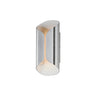 ET2 Folio 14" LED Outdoor Wall Sconce Satin Aluminum/White