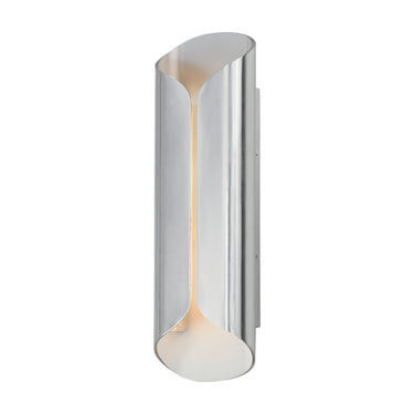 ET2 Folio 20" LED Outdoor Wall Sconce Satin Aluminum/White