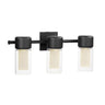 ET2 Dram 3-Light LED Bath Sconce Black
