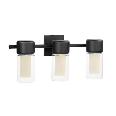 ET2 Dram 3-Light LED Bath Sconce Black