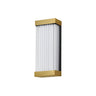 ET2 Acropolis 14" LED Outdoor Sconce Natural Aged Brass